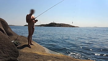 Fishing nude