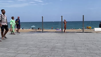 Public beach nude