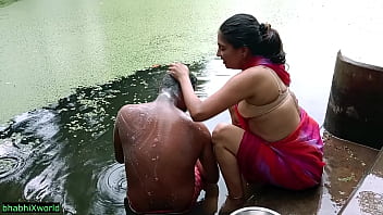 Tamil village bath