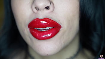 Fake lips blowjob