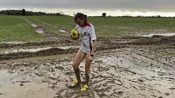 Nude women football