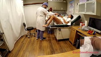 Female doctor checking male penis