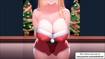 Anime porn santa girl present