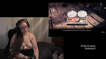 Naked girls playing video games