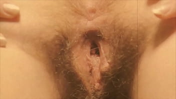 Hairy vagina open