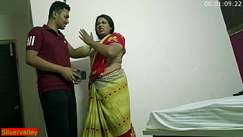 Chubby indian woman with big boobs is getting fucked from