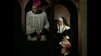 Dirty nun ass fucked by a black priest in the confessional