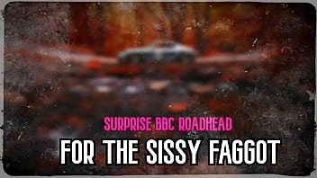 Sissy and faggot on catwalk marlin in bikinis
