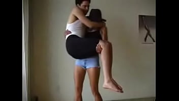 Woman lift man