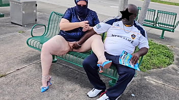 Public bus pussy creampie