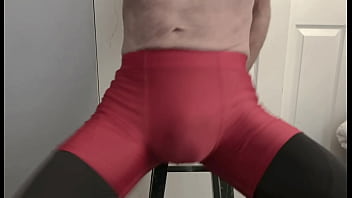 Tight umbro shorts bulge amateur cock
