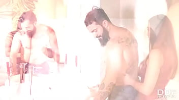Man blows young man naked
