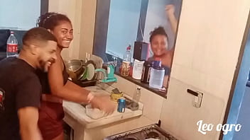 Na cozinha com o cunhado